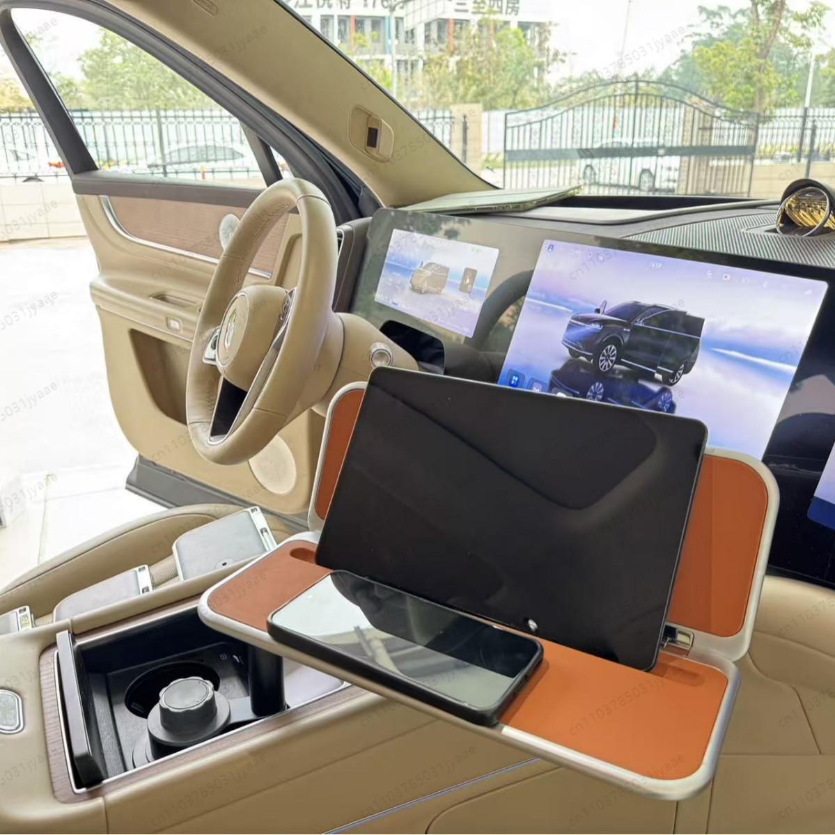 Laptop Accessories Organizer - Neuer faltbarer Auto-Tisch, tragbarer Laptop-Schreibtisch &