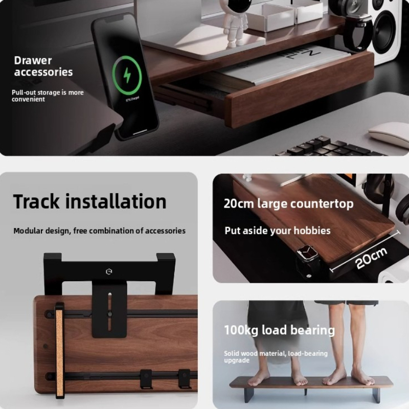 Laptop Accessories Organizer - Z3 Pro Zubehör-Monitor Metall-Aufbewahrungsbox Modulare Computer-Schreibtisch-Trennwand