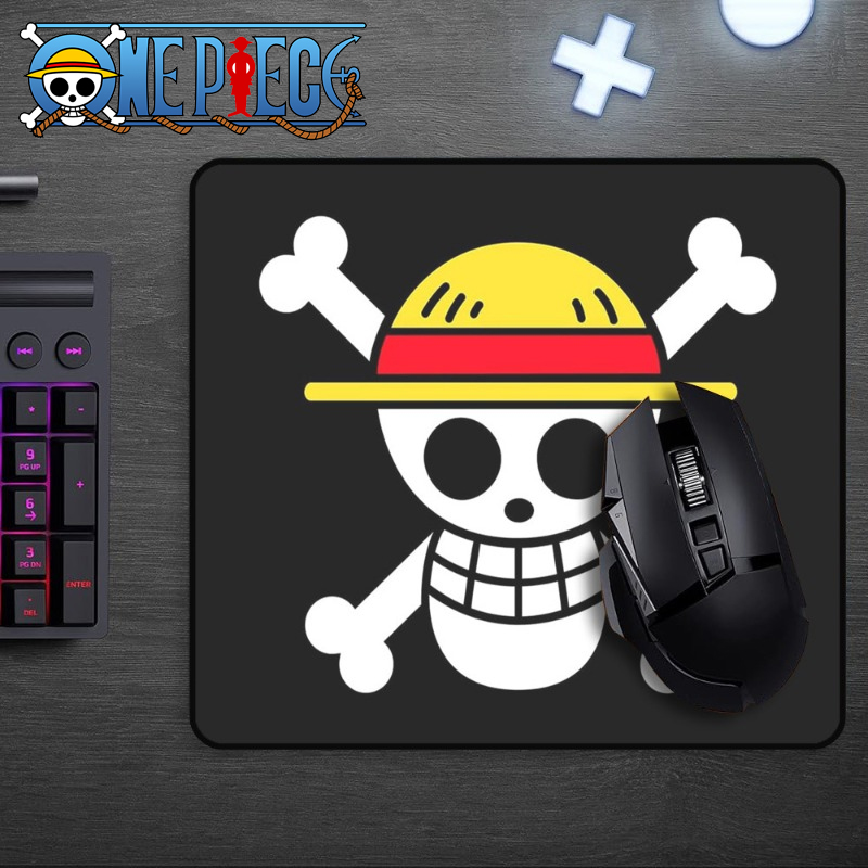 Laptop Accessories For Gift - Cartoon One Piece Ruffy Schädel Mauspad