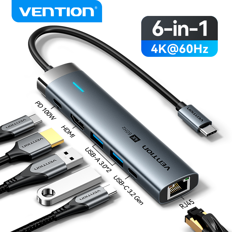 Apple Accessories Laptop - Vention USB C HUB Typ C