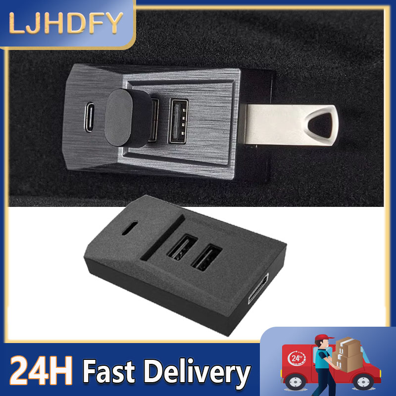 Usb C Docking Hub - Dockingstation für Auto-Handschuhfach, USB-Hub, Erweiterungsdock, Schnellladeadapter