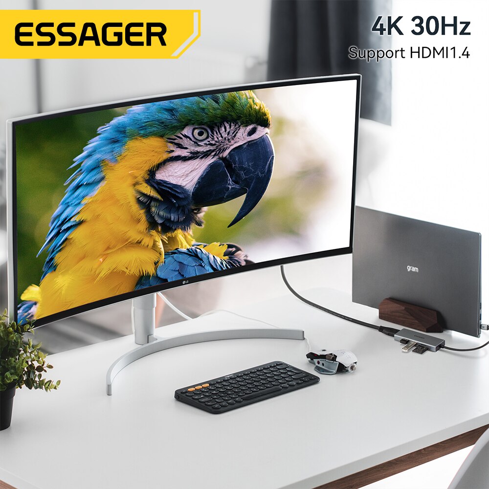 Essager 5-in-1 USB C HUB HDMI- – Usb C Docking Hub Bewertung und Preis