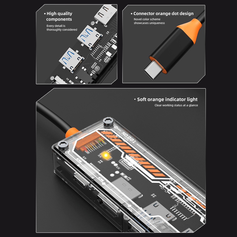 6-in-1 USB-C-Hub für MacBook P – Usb C Docking Hub Bewertung und Preis