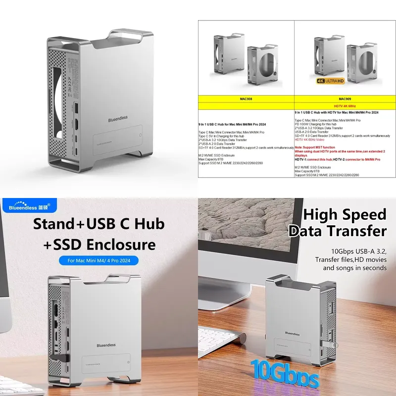 AP01 für Mini M4 Stand Hub Doc – Usb C Docking Hub Bewertung und Preis
