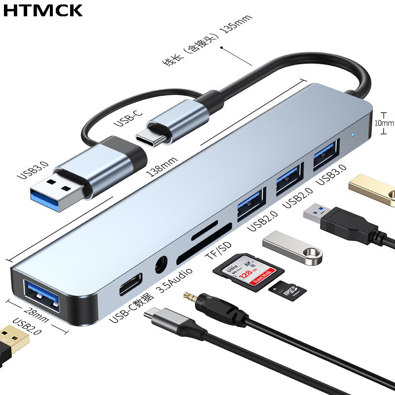 8-in-2 USB-C-Hub Multiport-Doc – Usb C Docking Hub Bewertung und Preis