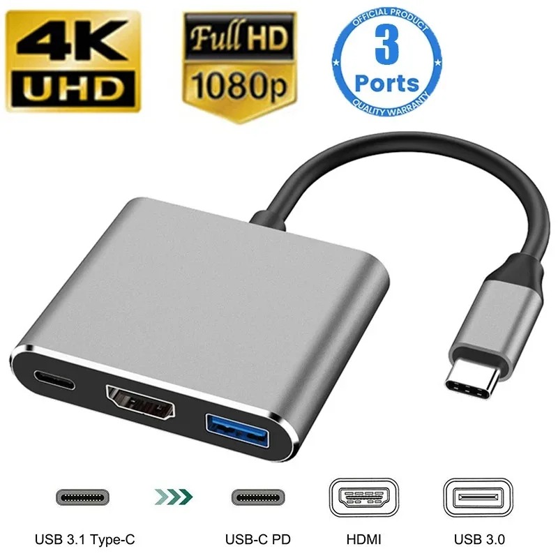 USB C HUB 3in1 Typ C 3,0 zu HD – Usb C Docking Hub Bewertung und Preis