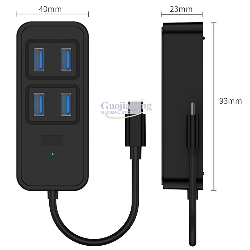 Grenzüberschreitender USB3.0-H – Usb C Docking Hub Bewertung und Preis