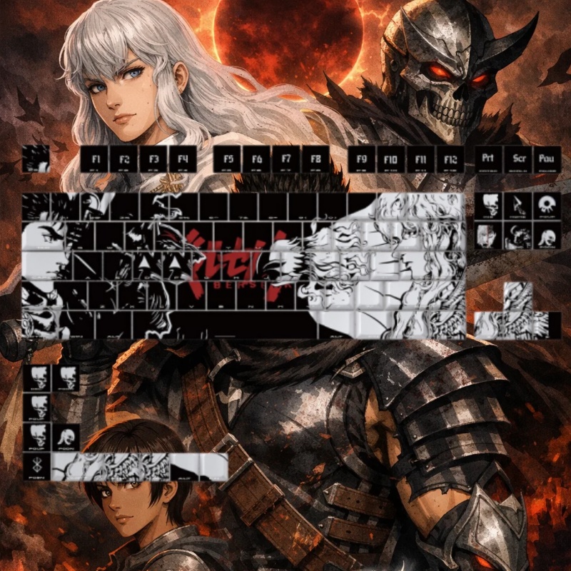BERSERK Theme Anime Keycap 98  – Laptop Accessories For Gift Bewertung und Preis