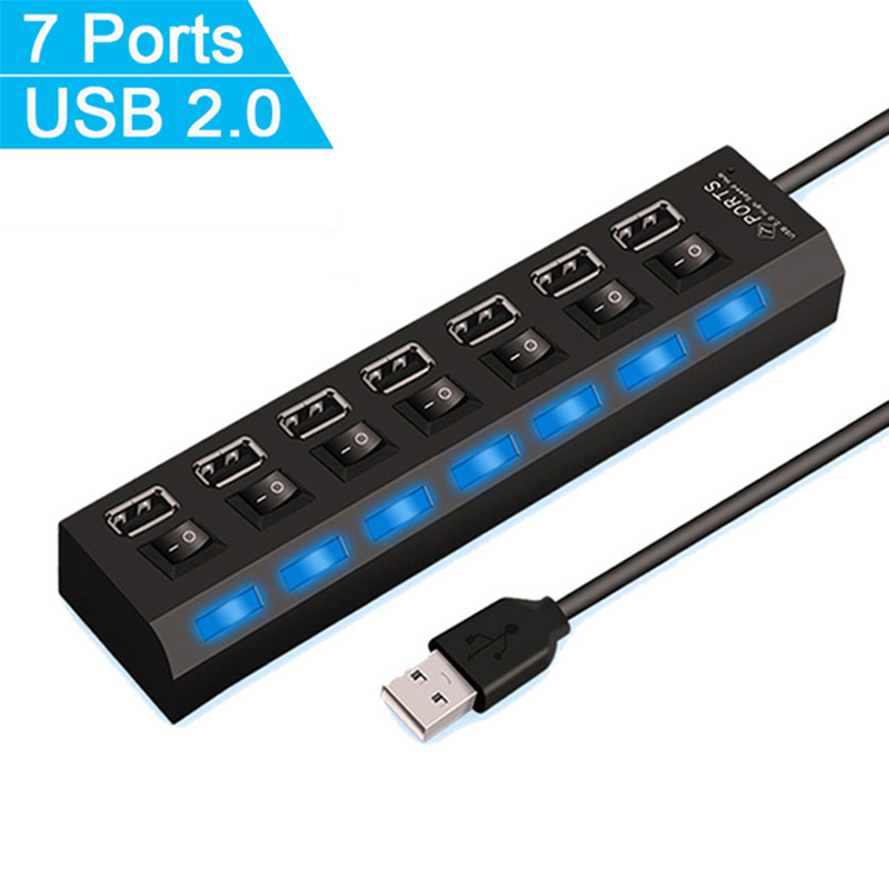 7-Port-USB-2.0-Hub-Splitter fü – Laptop Accessories For Office Bewertung und Preis