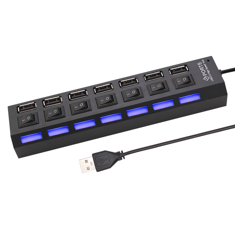 7-Port-USB-2.0-Hub-Splitter fü – Laptop Accessories For Office Bewertung und Preis